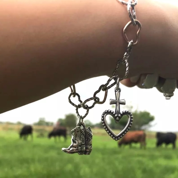 🆕James Avery Twisted Wire Connected Hearts Charm Bracelet - Picture 5 of 16